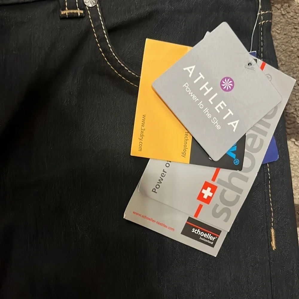 NWT Athleta Frontier jeans Blue Denim Plus size 16 - Picture 4 of 10